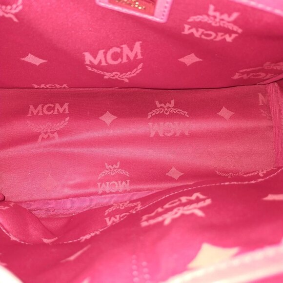 (EH) MCM Backpack Bag Red PVC main image 4